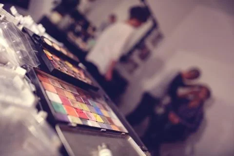 Make up color palette Stock Photos