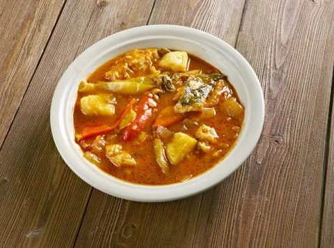 Make conch soup make conch soup -- Jamaican Style chowder in Florida Copyr... Stock Photos