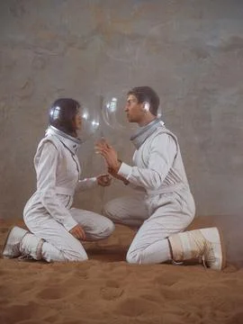 To make contact, the concept of a relationship with a partner. Stock Photos