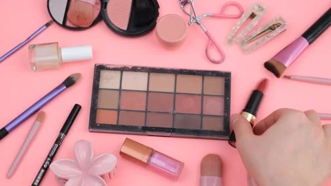 Make up cosmetics Stock Footage 280231258