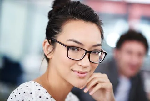 Make creativity a job. Closeup portrait of an attractive young office worker. Stock Photos