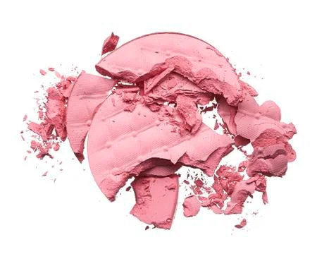 Make up crushed eyeshadow, blush or powder Stock Photos