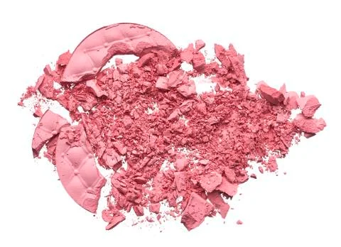 Make up crushed eyeshadow, blush or powder Stock Photos
