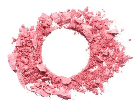 Make up crushed eyeshadow, blush or powder Stock Photos