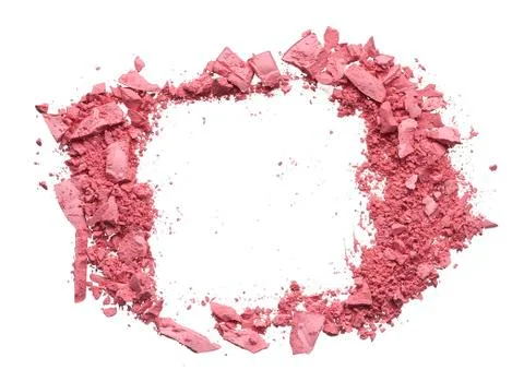 Make up crushed eyeshadow, blush or powder Stock Photos