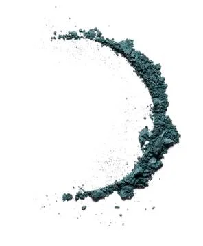 Make up crushed green eyeshadow Stock Photos