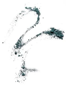 Make up crushed green eyeshadow Stock Photos