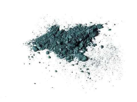 Make up crushed green eyeshadow Stock Photos