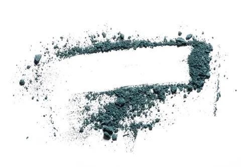 Make up crushed green eyeshadow Stock Photos