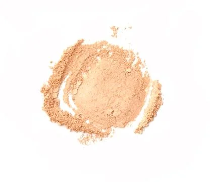 Make-up crushed powder isolated on white background Stock-Fotos