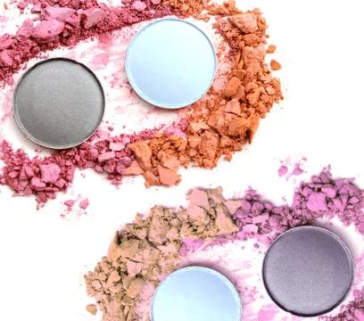Make up crushed powder Stock Photos
