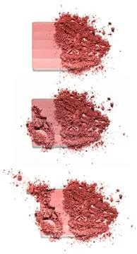 Make up crushed powder Stock Photos