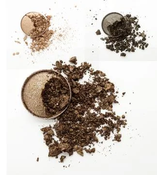 Make up crushed powder Stock Photos