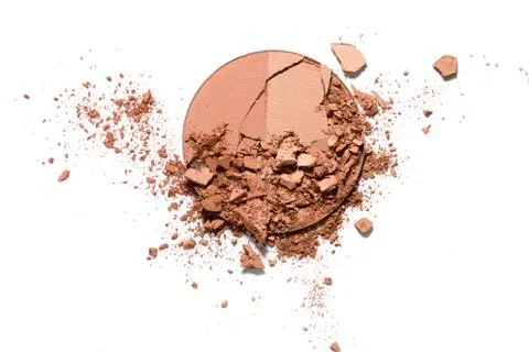 Make up crushed powder Foto stock