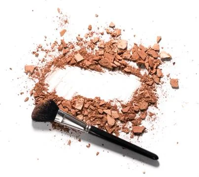 Make up crushed powder Stock Photos