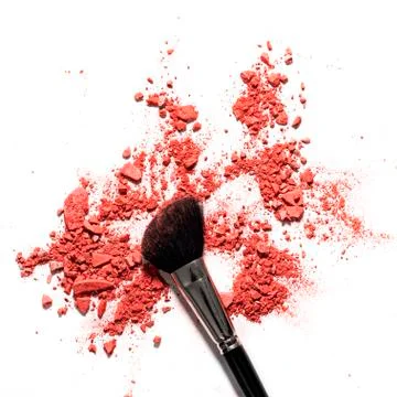 Make up crushed rouge Stock Photos