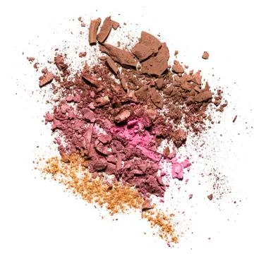Make up crushed rouge Stock Photos