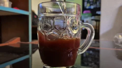 Make a cup of coffee with cold water Stock Footage 318227880