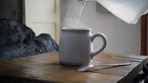 Make a cup of Indonesian black coffee Stock Footage 149017025
