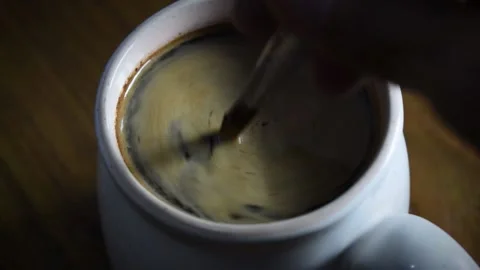 Make a cup of Indonesian black coffee Stock Footage 149017202