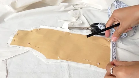 Make a design for a mask Stock Footage 149709106