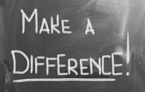 Make a difference concept Illustrazione stock