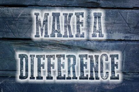 Make a difference concept Stock Illustration