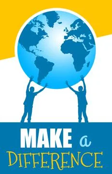 Make a difference Stock Illustration