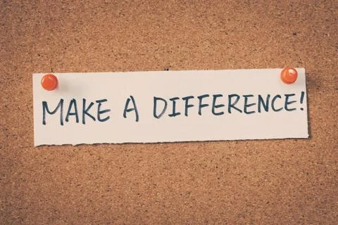 Make a difference Stock Photos