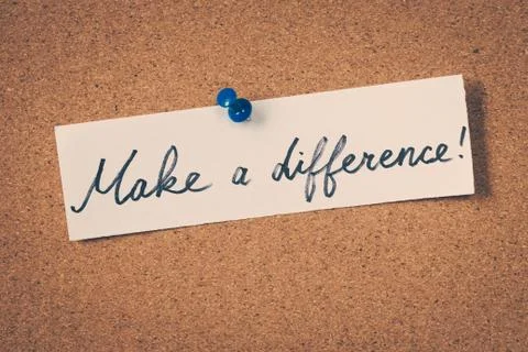 Make a difference Stock Photos