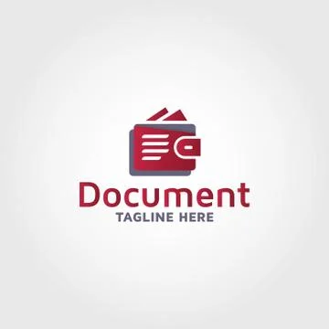 Make document vector logo design template idea Stock Illustration