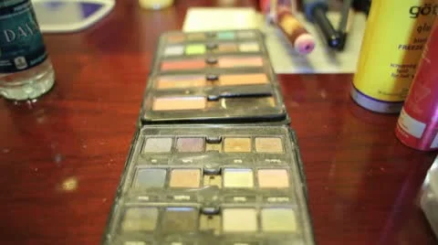 Make up Dolly Out of focus Stock Footage 20567396