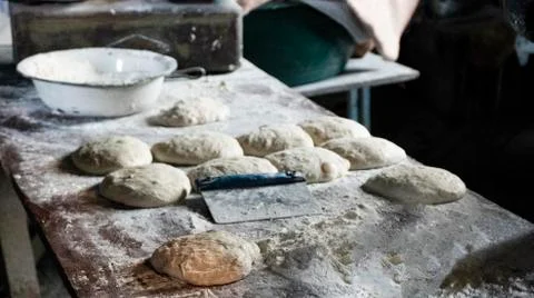 Make dough cakes Stock Photos