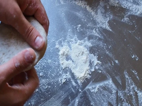 Make Dough slow motion Stock Footage 82013700