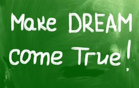 Make dream come true concept Stock Illustration