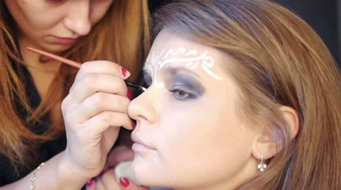 Make up of eyes 库存影片 21441611