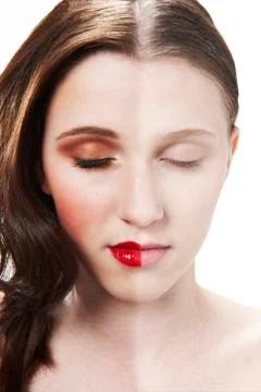 Make up face Stock Photos