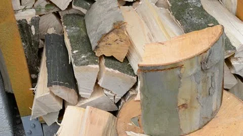 Make firewood Stock Footage 12283545