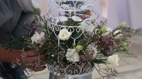 Make Flowers for Wedding Day 스톡 동영상 52726585