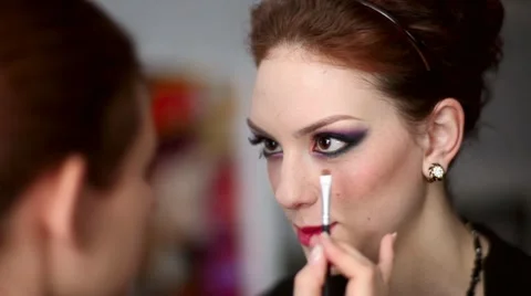 Make-up. Stock Footage 10819416