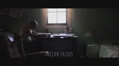 Make footage look like retro analog TV - chromatic aberration and scan lines Stock After Effects