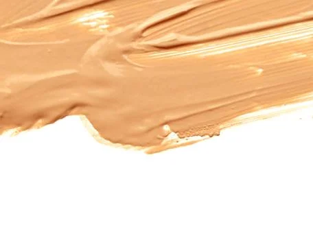 Make up foundation beige frame. Stock Photos