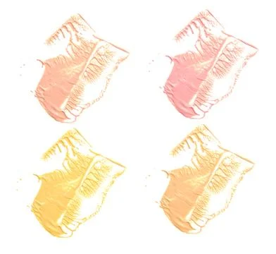 Make-up foundation isolate on white. Stock Photos