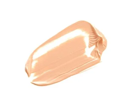 Make-up foundation isolate on white. Stock Photos