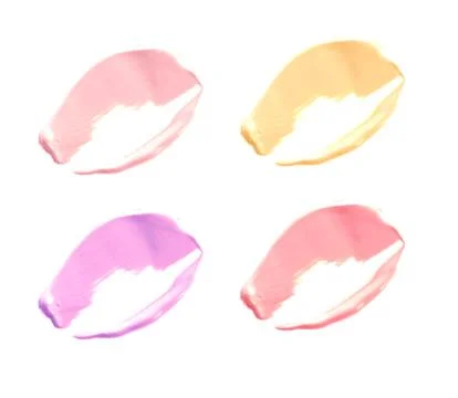 Make-up foundation isolate on white. Stock Photos