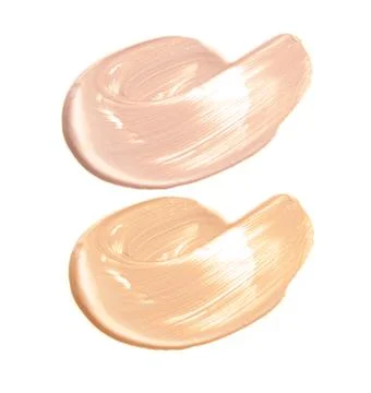 Make-up foundation isolate on white. Stock Photos