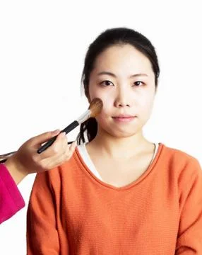 Make-up girl Stock Photos