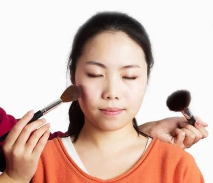 Make-up girl Stock Photos
