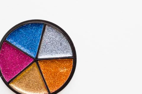 Make up glitter palette Stock Photos