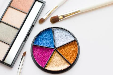 Make up glitter palette Stock Photos
